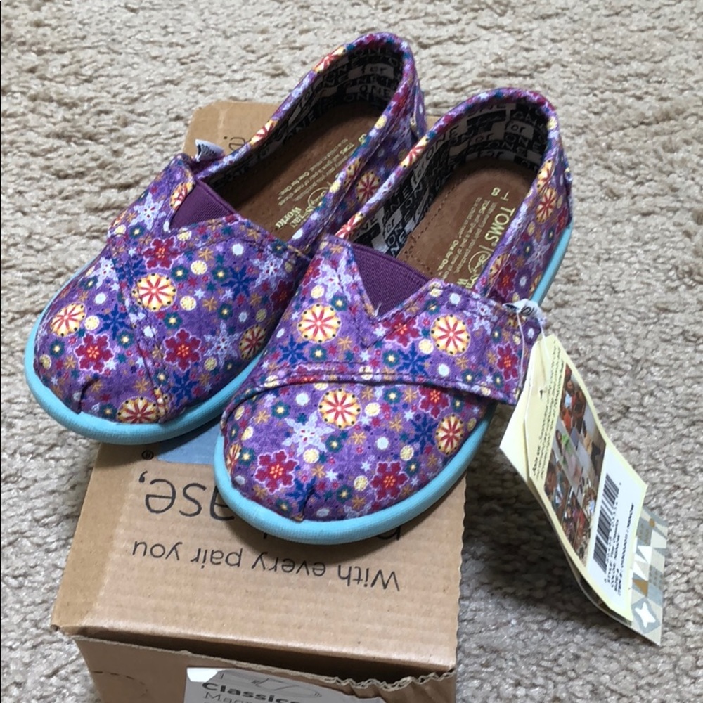 Toms Toddler Girl’s Classics Macro Snowflake